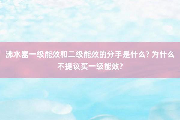沸水器一级能效和二级能效的分手是什么? 为什么不提议买一级能效?