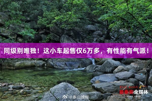 同级别唯独！这小车起售仅6万多，有性能有气派！