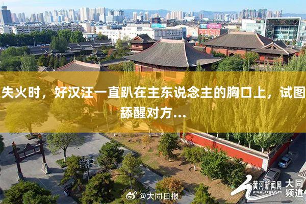 失火时，好汉汪一直趴在主东说念主的胸口上，试图舔醒对方...